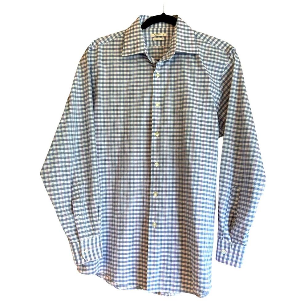 Van Heusen Men’s Button‎ Down Dress Shirt Size 15 1/2, 32/33 Regular Fit
